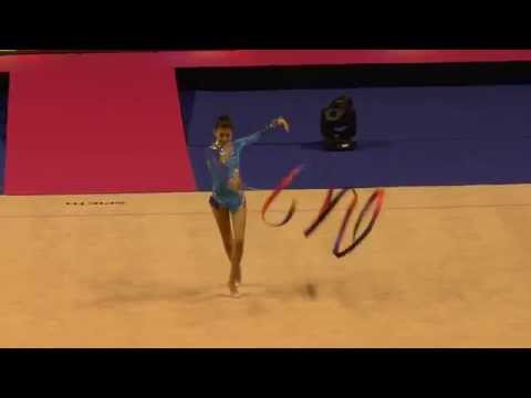 BM 2014 Qualification Ayshan Bayramova, Ribbon, Azerbaijan