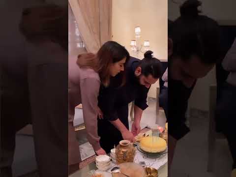 #ManshaPasha baked cake for her hubby #JibranNasir 😍😍 #short #shortvideos