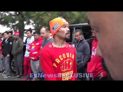 Manny Pacquiao blood walk