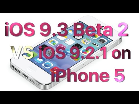 iPhone 5 iOS 9.2.1 vs iOS 9.3 Beta 2 / Public Beta 2 Build 13E5191d Speed Comparison
