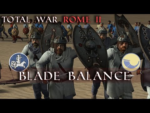 Iceni Chariot Rush! | Iceni vs Nervii | Blade Balance 2.0 | Total War Rome II