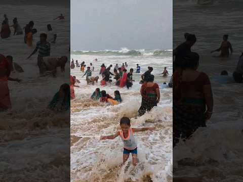 Puri Sea Beach 🏖️ Digha Vs Puri 🌊 Puri Tour ⛵ #puri #waves #viral #beach #shorts