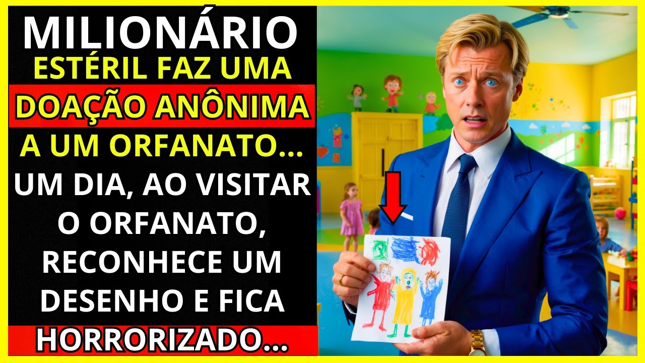 MILIONÁRIO ESTÉRIL FAZ DOAÇÃO ANÔNIMA A UM ORFANATO... UM DIA EM UMA VISITA, RECONHECE UM DESENHO...
