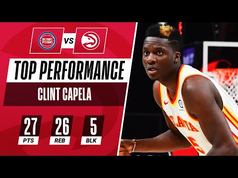 Clint Capela ERUPTS For 27 PTS, 26 REB (career-high) & 5 BLK To Lift Hawks In OT! 🔥🔥🔥