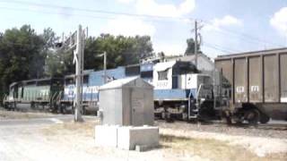 preview picture of video 'Bnsf southbound Imperial,mo 8 13 08'