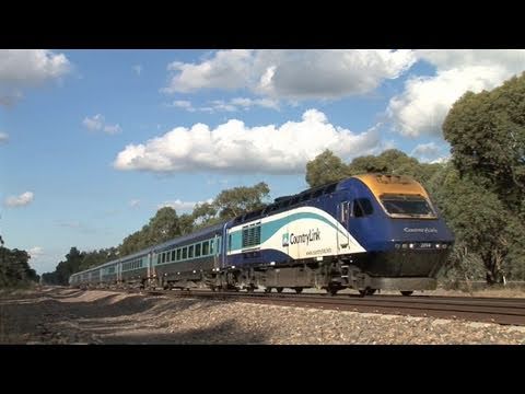 Aussie XPT ( HST ) at Violet Town.  Sat 12/03/11