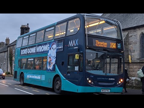 NEW ENGINE | Route X14: 7516/NK09FNC - ADL Enviro 400/Nice Dennis