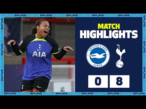Spurs hit EIGHT on the South Coast! | HIGHLIGHTS | Brighton Women 0-8 Spurs Women