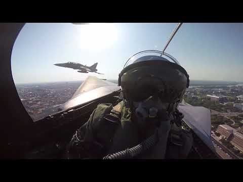 HUNAF Gripen ceremonial fly-by