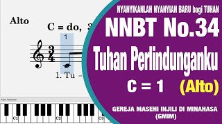 Download lagu NNBT 34  'Tuhan Perlindunganku' [Alto] | Tutorial Paduan Suara mp3