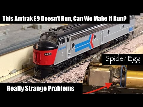This HO Amtrak E9 Won't Run - Spider Egg in Motor