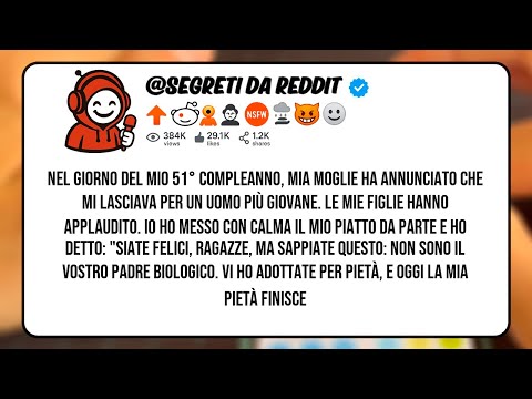 NEL GIORNO DEL MIO 51° COMPLEANNO, MIA MOGLIE HA ANNUNCIATO CHE MI LASCIAVA PER UN UOMO PIÙ GIOVANE.