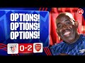 Options Options Options Robbie Athletic Club 0 2 Arsenal