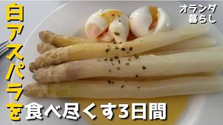 【アスパラ料理】白アスパラの天ぷらは春の味!食べ方もいろいろ。ドイツ直売所の旬を味わい尽くす3日間。