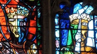 preview picture of video 'Oundle School Stained Glass by artist John Piper'