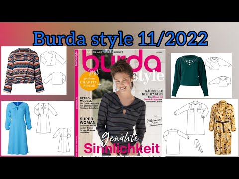Burda style 11/2022, full preview and complete line drawings 👌🏼 ♥