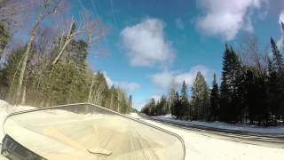 preview picture of video 'Cable WI Snowmobile Trip 2015'