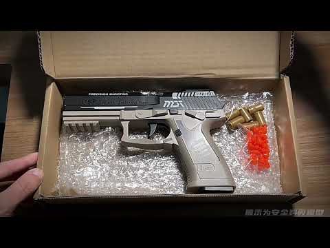 Unboxing Semi Automatic USP Soft Bullet Toy Gun