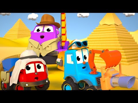 FRIENDS ON WHEELS EP 41 - MIGHTY MACHINES ARE VISITING A PYRAMID WITH TRAPS
