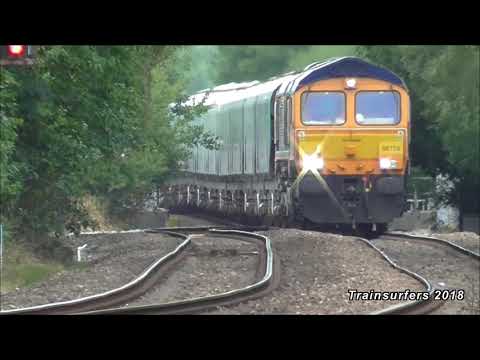 GBRf Class 66 No. 66755 on 6E09 Liverpool B.T - Drax Aes @ Denton on 15.08.18 - HD