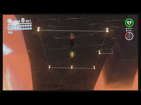 Bowsers Kingdom Power Moon 57 - Stone Wall Circuit