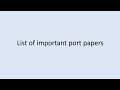 List Of Important Port Paper Third Officer Duties Responsibilities