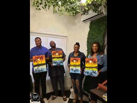 A Sip and Paint .NG Experience session in Lagos, Nigeria