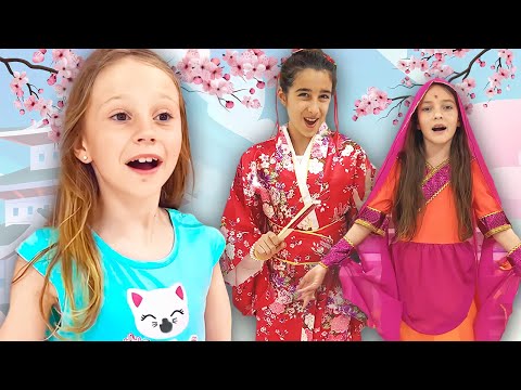 Nastya respektiert die Kultur und Traditionen ihrer Freunde