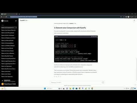 Python List Element Wise Comparison