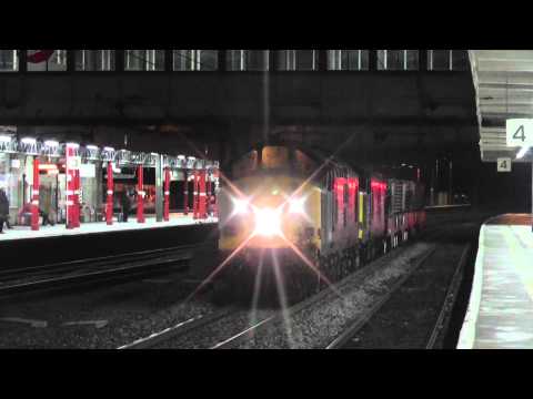 37604/37218 6k73 Sellafield - Crewe flasks,3rd February 2015 THRASH !!