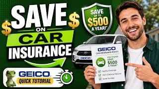 How to Save on Car Insurance with Geico - Quick Tutorial