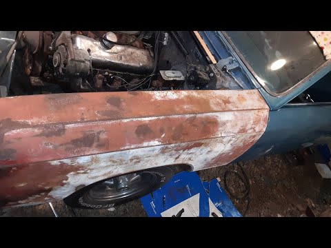 67 chevelle bodywork redo part 3 fender and door gaps #blackbeltchevelle #bluegoosegarage