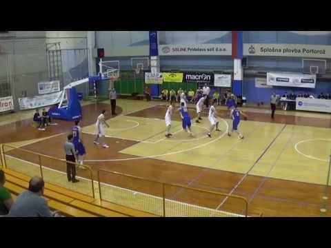KK Portorož vs KK Hopsi Polzela highlights 15.04.2015