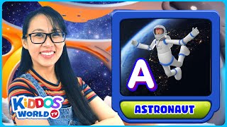 Learn ABC Space with Miss V - Alphabet Space Words from Letters A-Z - Space Trivia for Kiddos