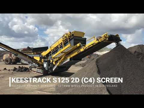 Screen - Keestrack S125 2D (C4) Working In Asphalt