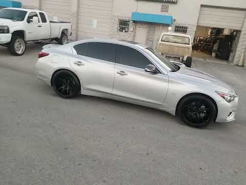 20" Niche Misano M117 Black Wheels Infiniti Q50 Q60 Luxury Rims Staggered Concave