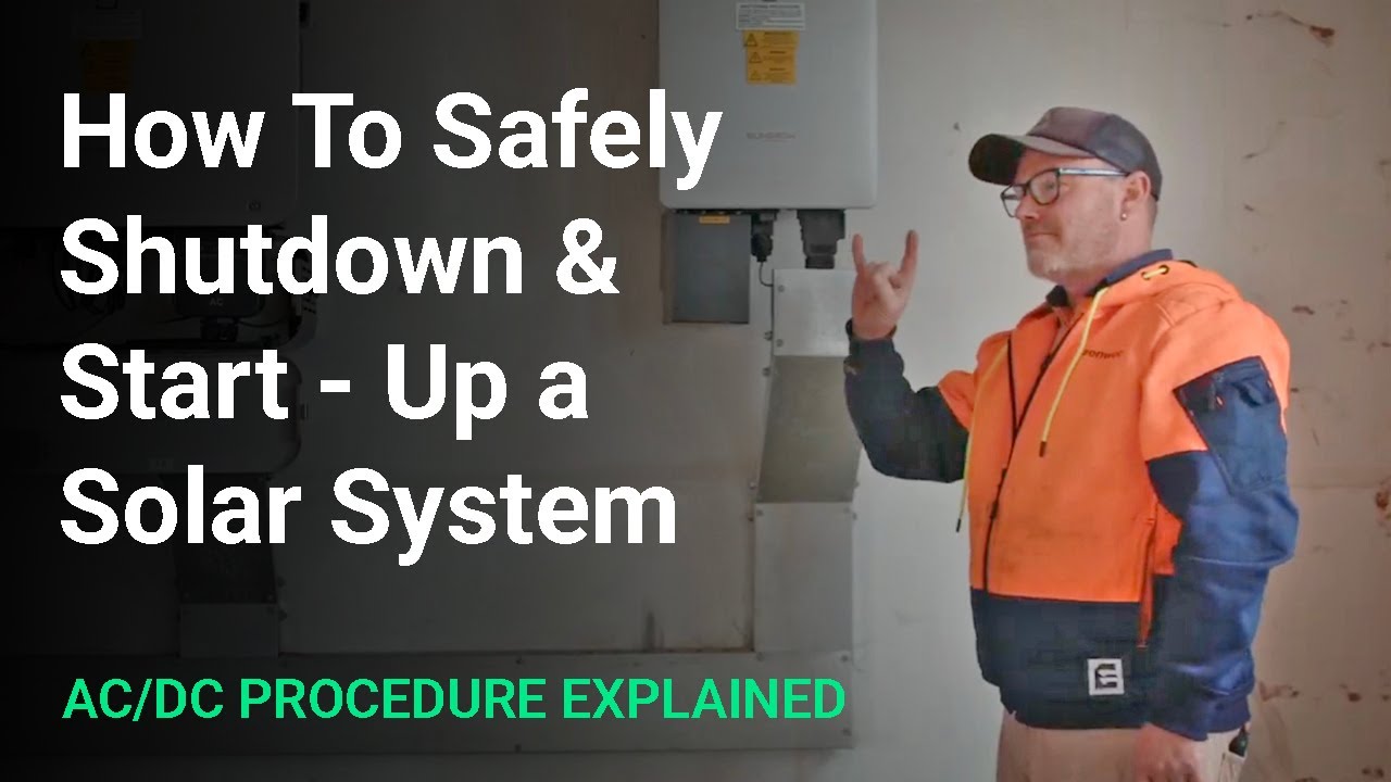 How to Safely Shut Down and Start Up a Solar System | Solar AC/DC Procedure Explained ⚡