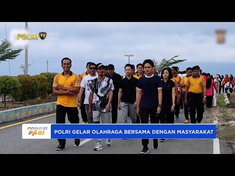 POLRES KOLAKA UTARA ADAKAN OLAHRAGA BERSAMA MASYARAKAT SAMBUT HUT KE-80 RI