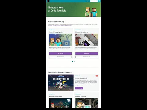 Block Coding Tutorial Using Minecraft Code Org