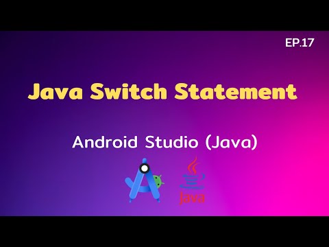 Android Studio Tutorial Ep 17 Java Switch Statement Control C