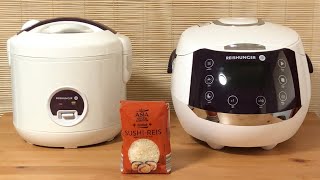 [Reiskocher vergleichen] 2 Reiskocher von Reishunger / Sushireis von Aldi