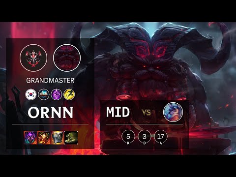 Ornn Mid vs Nunu & Willump - KR Grandmaster Patch 10.15