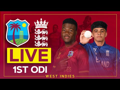 🔴 LIVE | West Indies v England | U-19's Men | 1st ODI