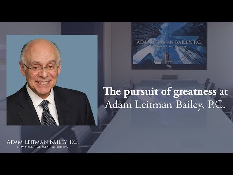 The Pursuit of Greatness at Adam Leitman Bailey, P.C. testimonial video thumbnail