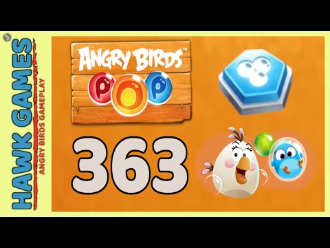Angry Birds Stella POP Bubble Shooter Level 363 - Walkthrough, No Boosters