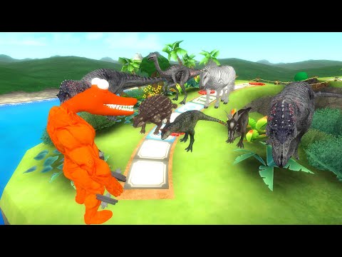 ORANGE RAINBOW FRIENDS BUILDER VS Jurassic World Evolution DEATH FALL | ARBS | GARRY'S MOD
