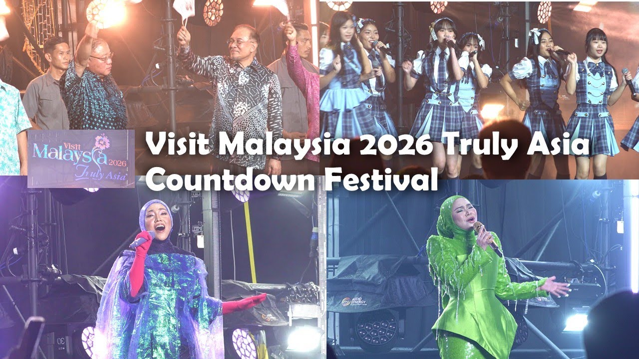 Visit Malaysia 2026 Truly Asia Countdown Festival (KLP48, Aina Abdul & Shila Amzah)