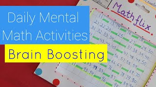 Daily Mental Math| Multiplication Daily Activities| Math Activities