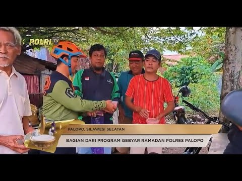 POLRES PALOPO BERSEPEDA KELILING KOTA SAMBIL BERBAGI TAKJIL DENGAN WARGA