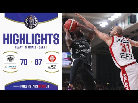 Dolomiti Energia Trentino – EA7 Emporio Armani Milano | PokerstarsNews Highlights | QF | Gara-2